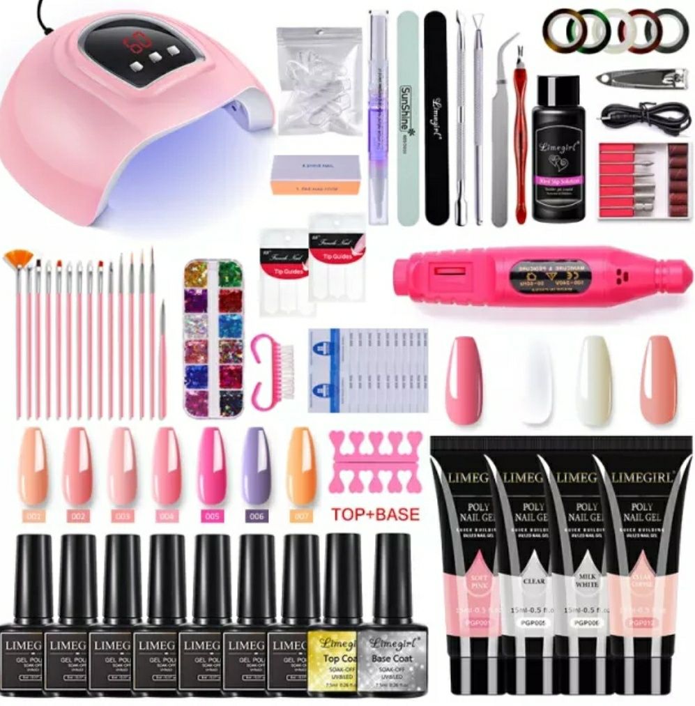 Kit mix para unhas de gel com gel e polygel