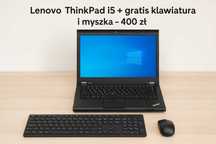 Lenovo ThinkPad i5 + stacja dokująca + gratis klawiatura i myszka