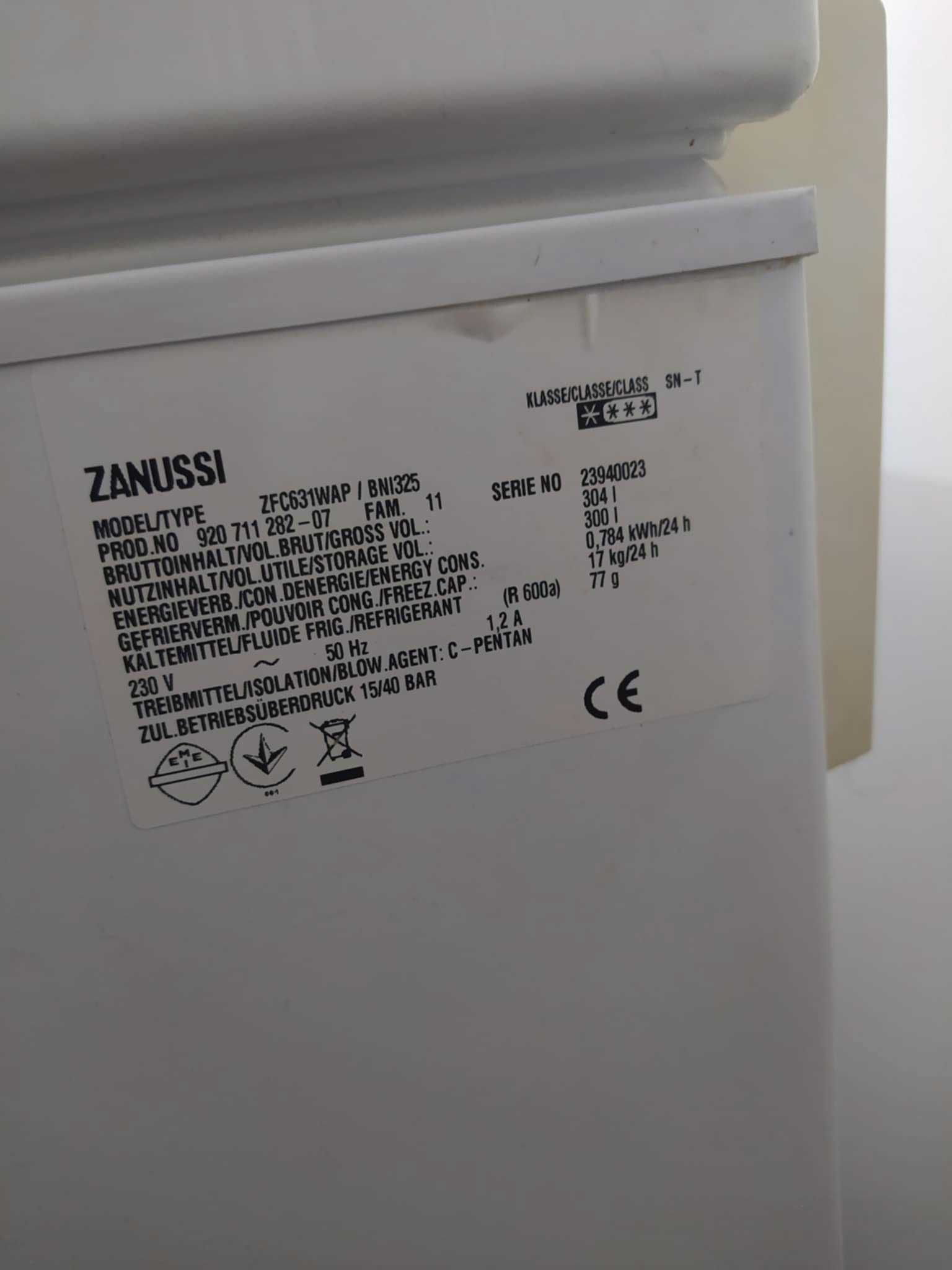 Arca Congeladora Zanussi 300L