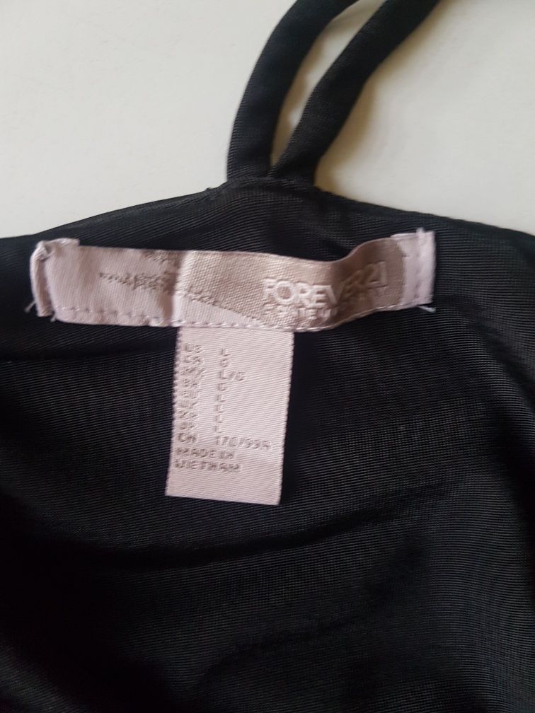 Czarny top Forever 21 Rozmiar L