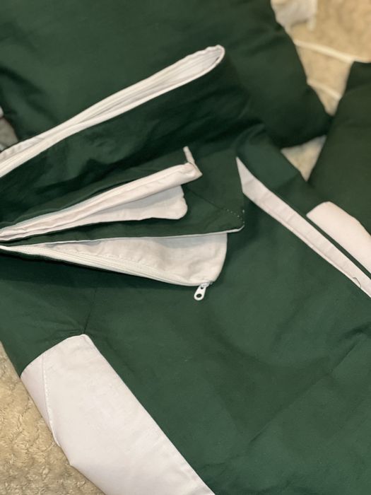 Бортики/подушки в ліжечко+постіль