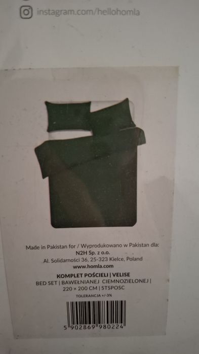 Komplet bawełnianej pościeli HOMLA