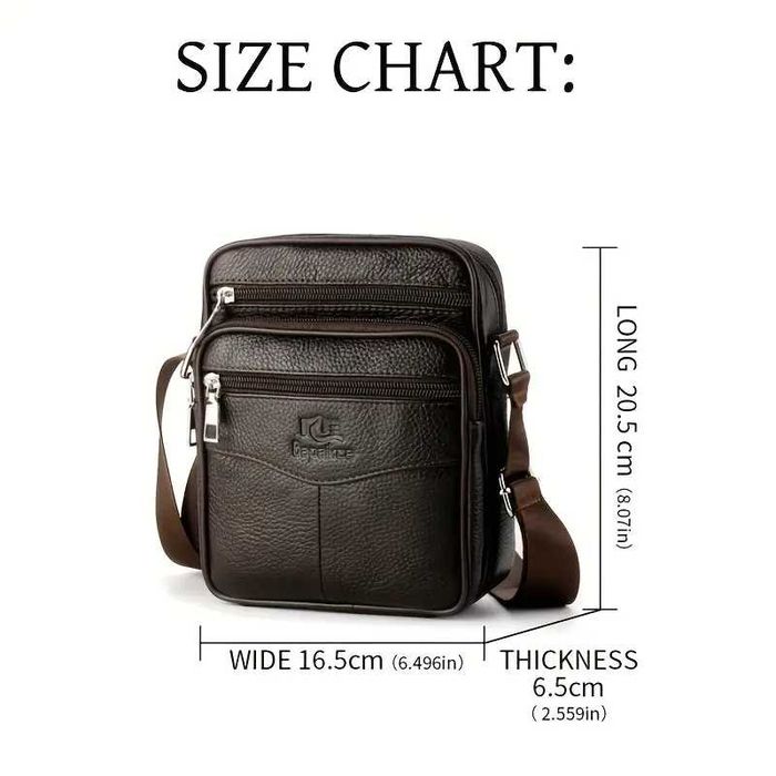 Сумка Чоловіча через Плече з Натуральної Шкіри