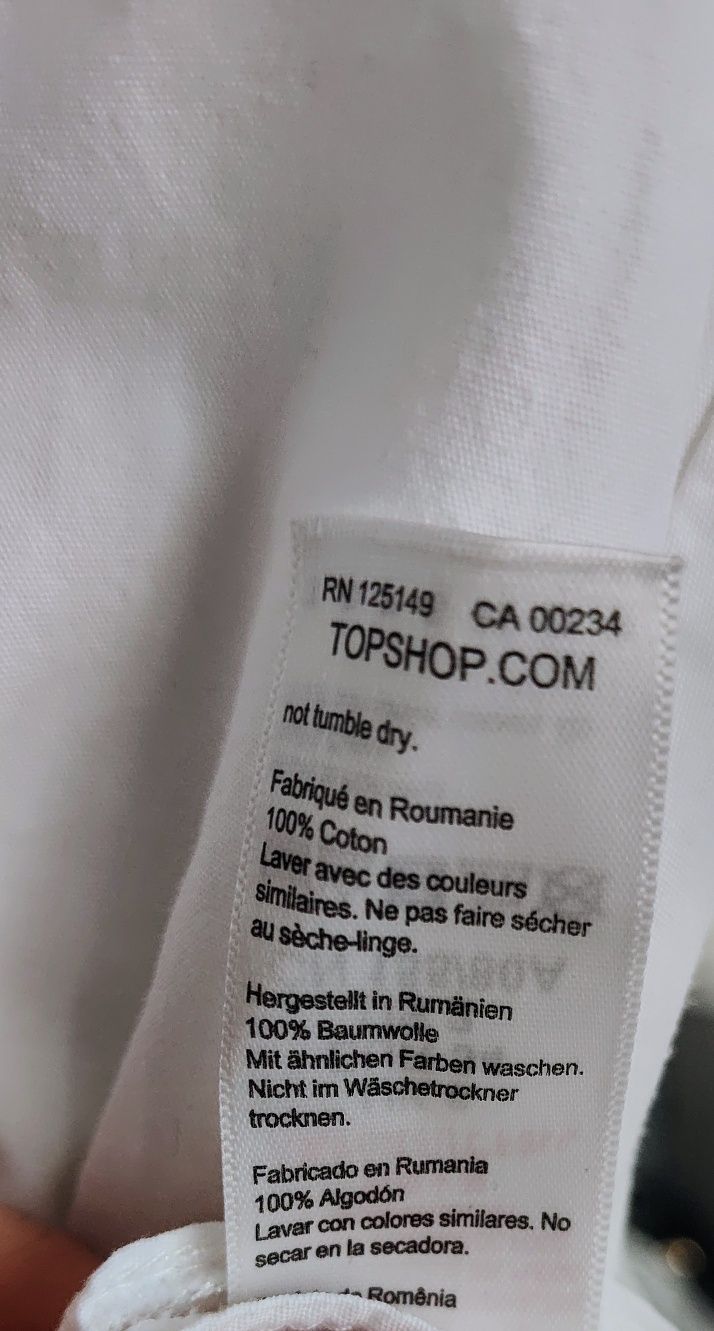 Koszula damska biała TOPSHOP r. 34 wyjatkowa