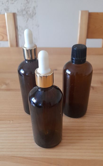 Buteleczki szklane z pipetką poj 100 ml (3 szt)