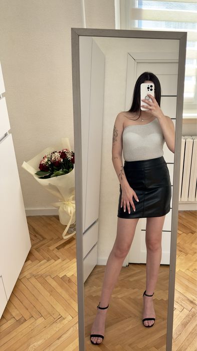 Боді сріблястий Н&М