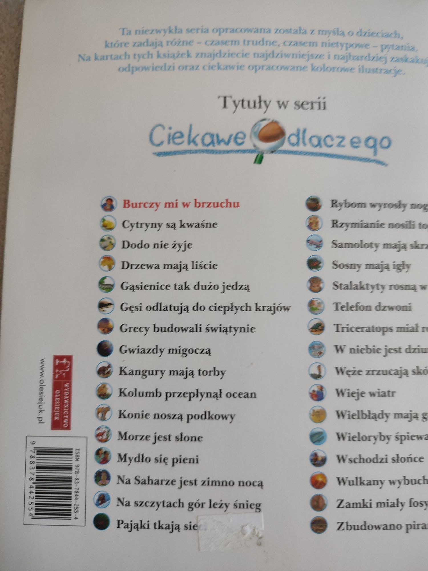 Książka Ciekawe dla czego.