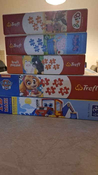Puzzle rozne 5 szt