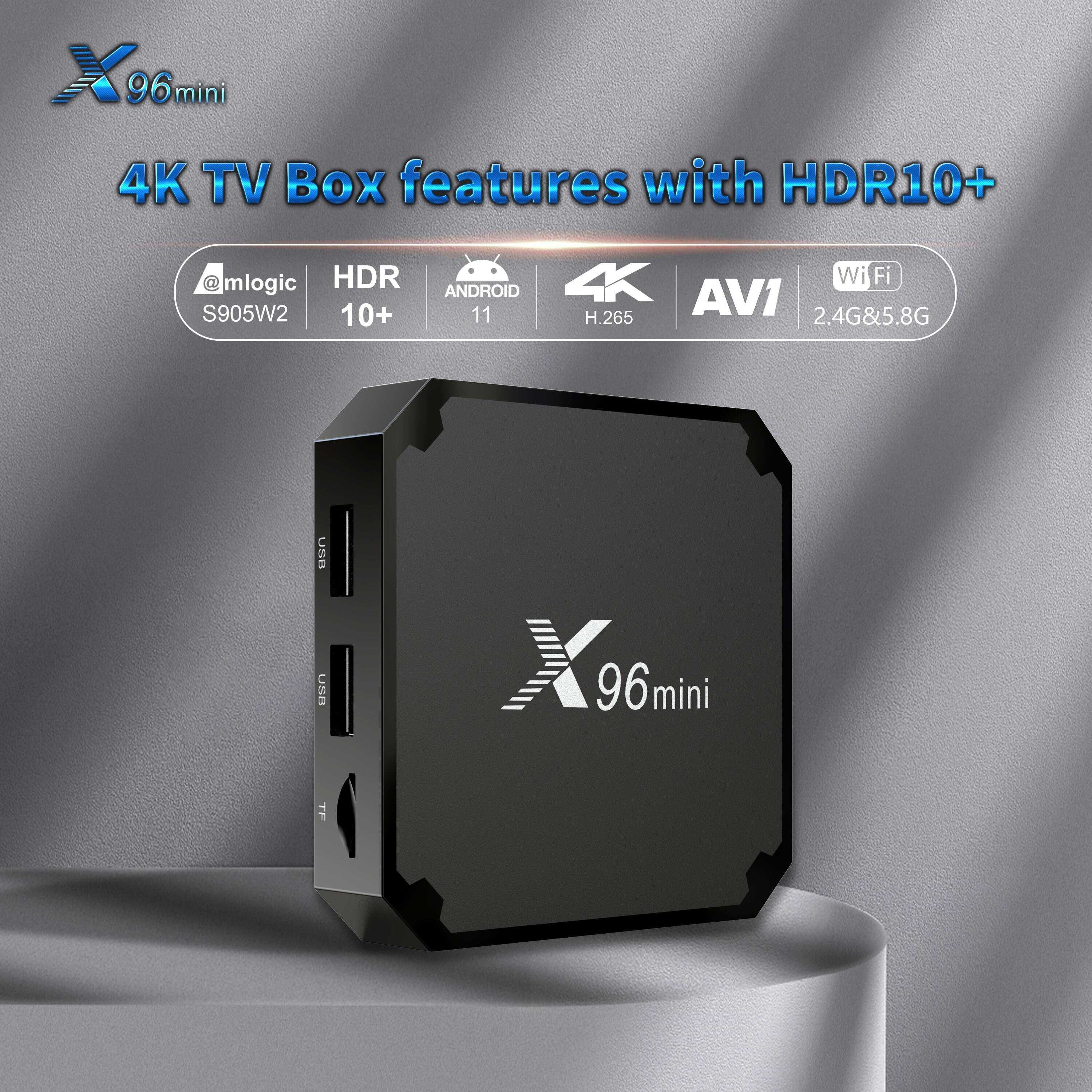 X96 5G Smart TV Box Android 11.0 2.4G/5G WIFI Bluetooth 2G + 16G