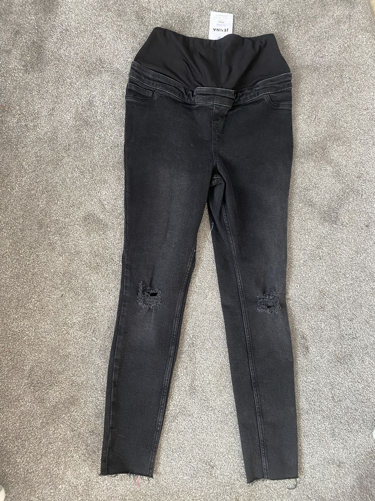 spodnie ciazowe skiny jesnsy z pasem na bezuchu r.26/S nowe z metka