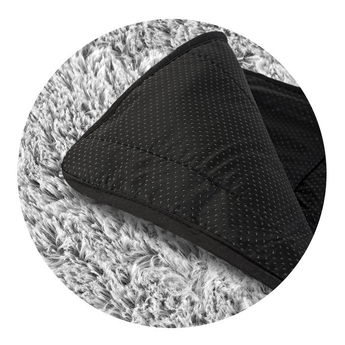 legowisko dla psa mata 120x80 cm shaggy jasnoszary antyslip