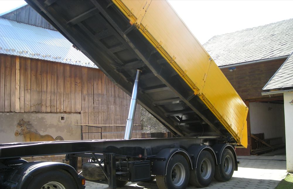 SCANIA 124G + NACZEPA wywrotka