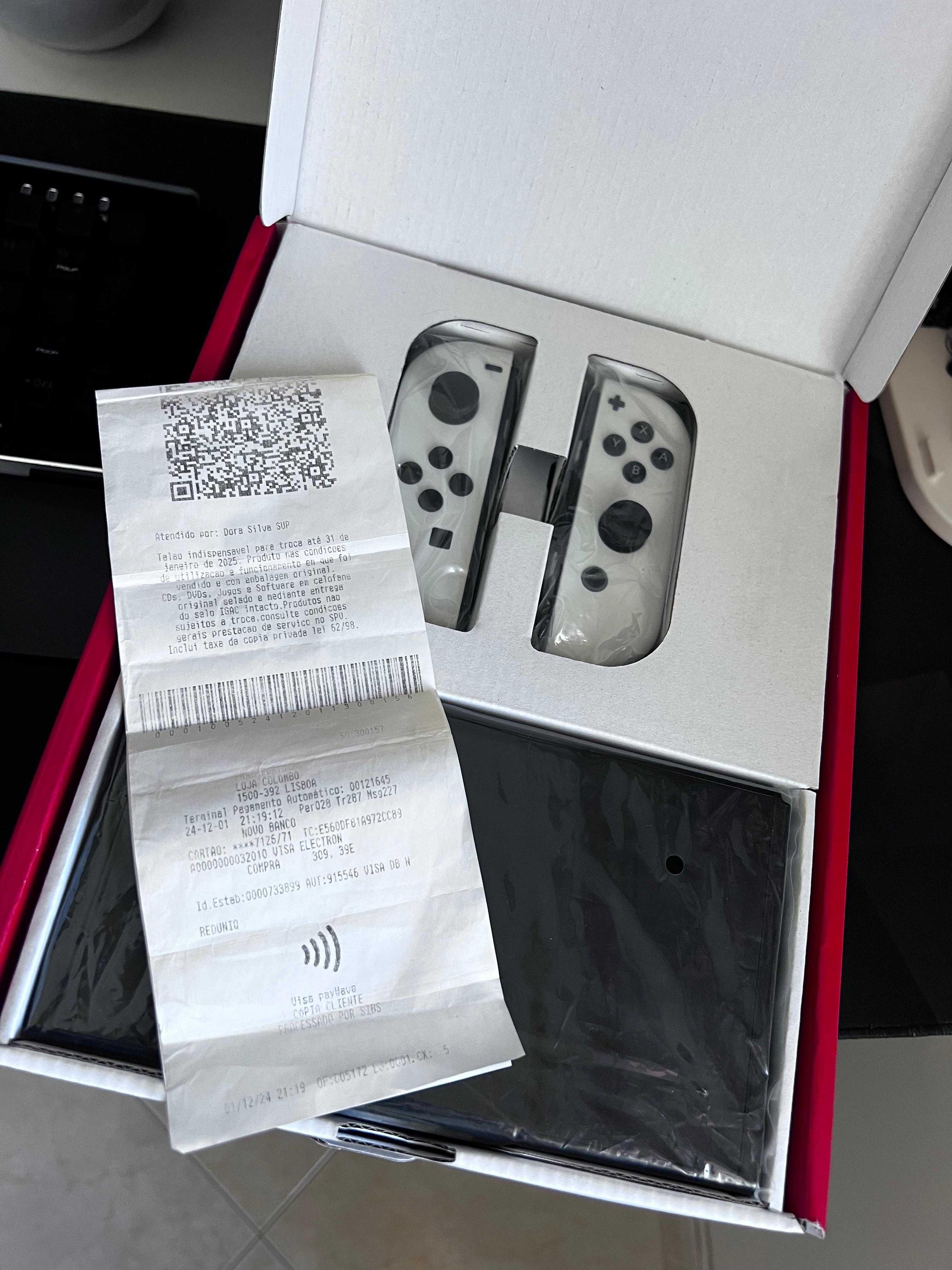 Nintendo Switch OLED (Branca) | Como Nova | Garantia 2027 + Fatura