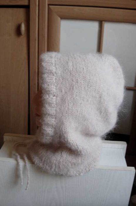 kaptur fluffy balaclava z alpaki i kaszmiru