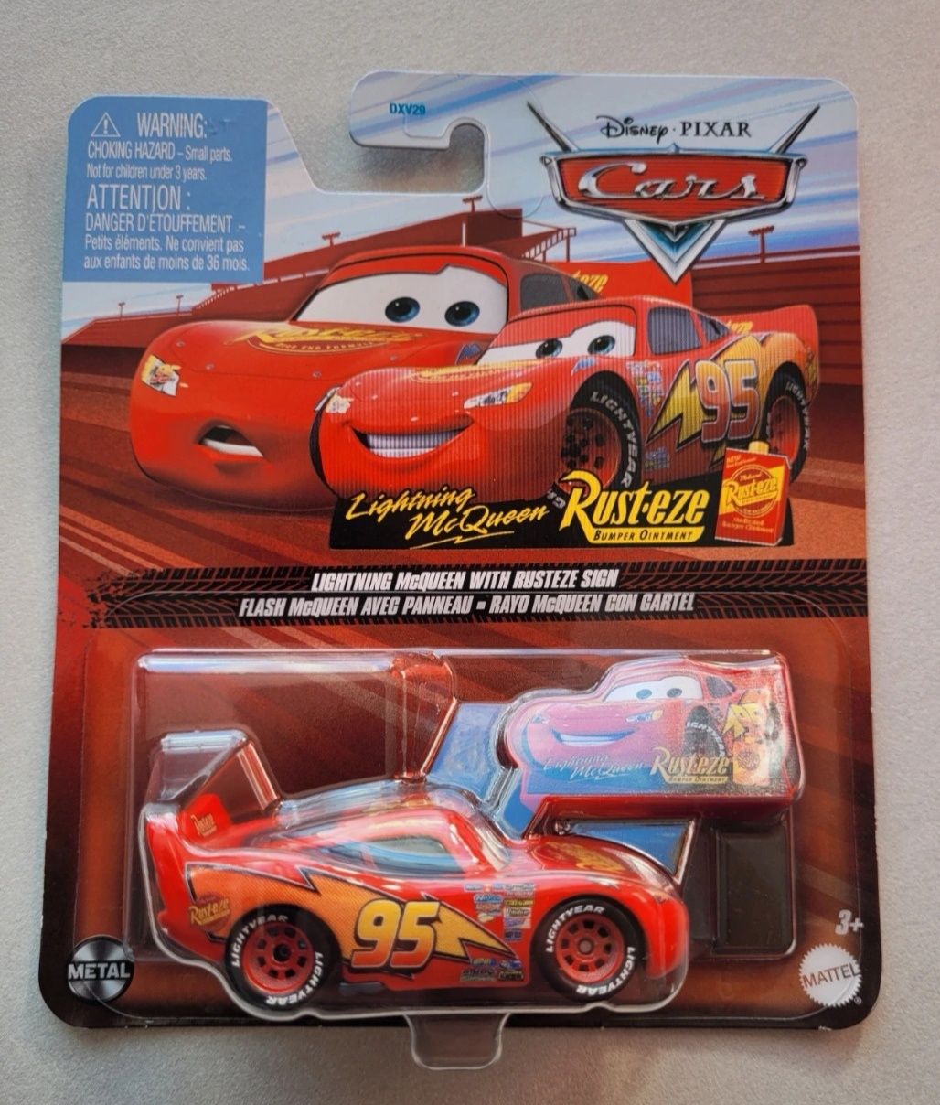 Faísca McQueen com assinatura Rusteze Cars 1/55