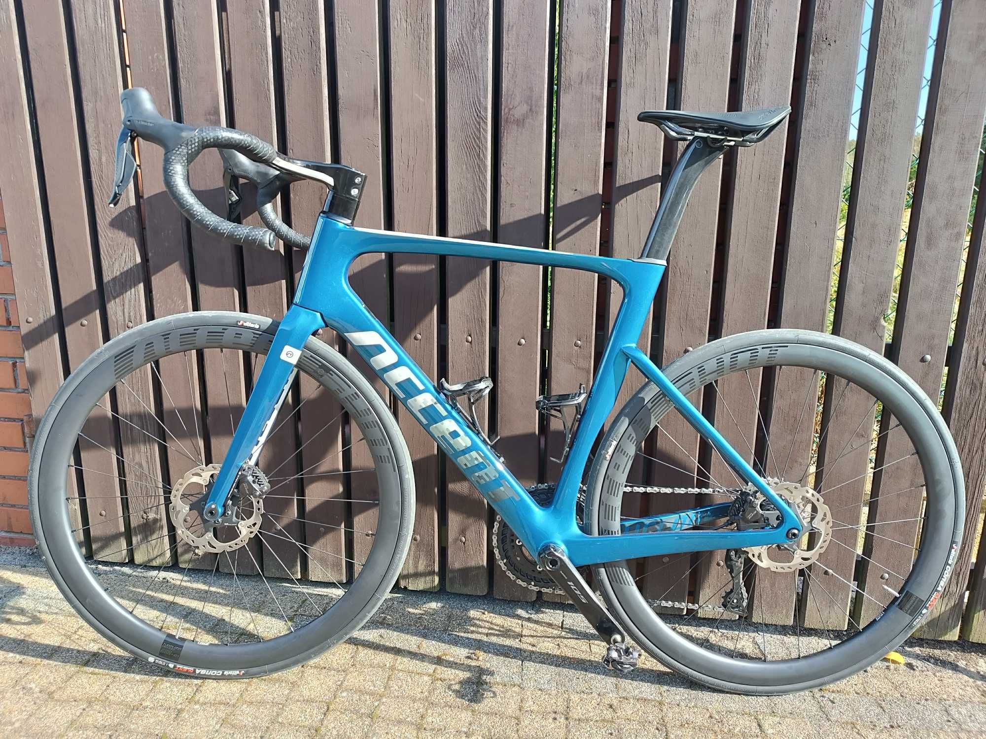 Rower Accent Cyclone DISC ocean blue 105 di2 rozmiar L (56)