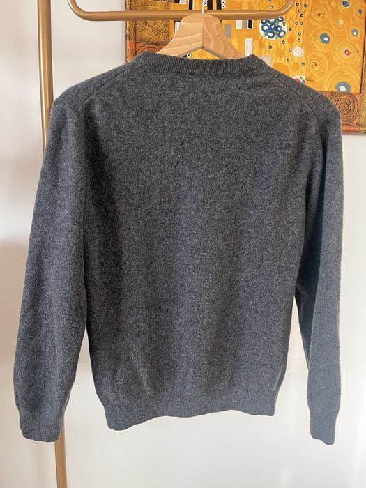 Luksusowy Szary Sweter Gant, 100% Wełna Wool, S 36, stan idealny