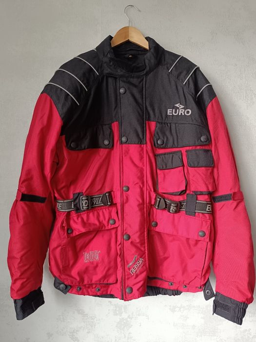 Мужская мотокуртку, мото куртка с съемной подкладкой euro