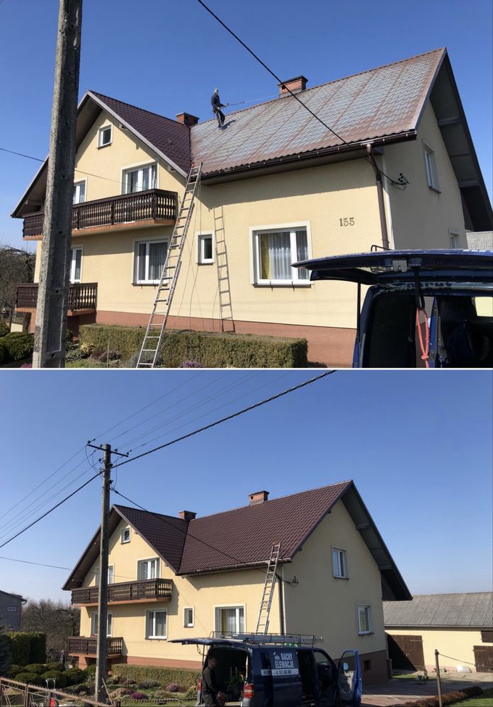 Malowanie dachów, elewacji, renowacja drewna! Odnowimy Twój dom,sklep!