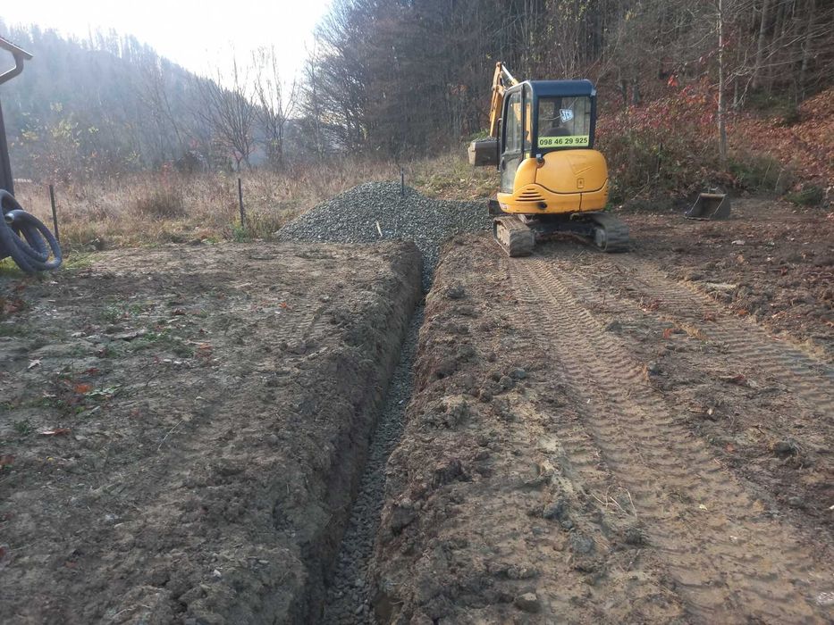 Послуги міні екскаватора та самоскида