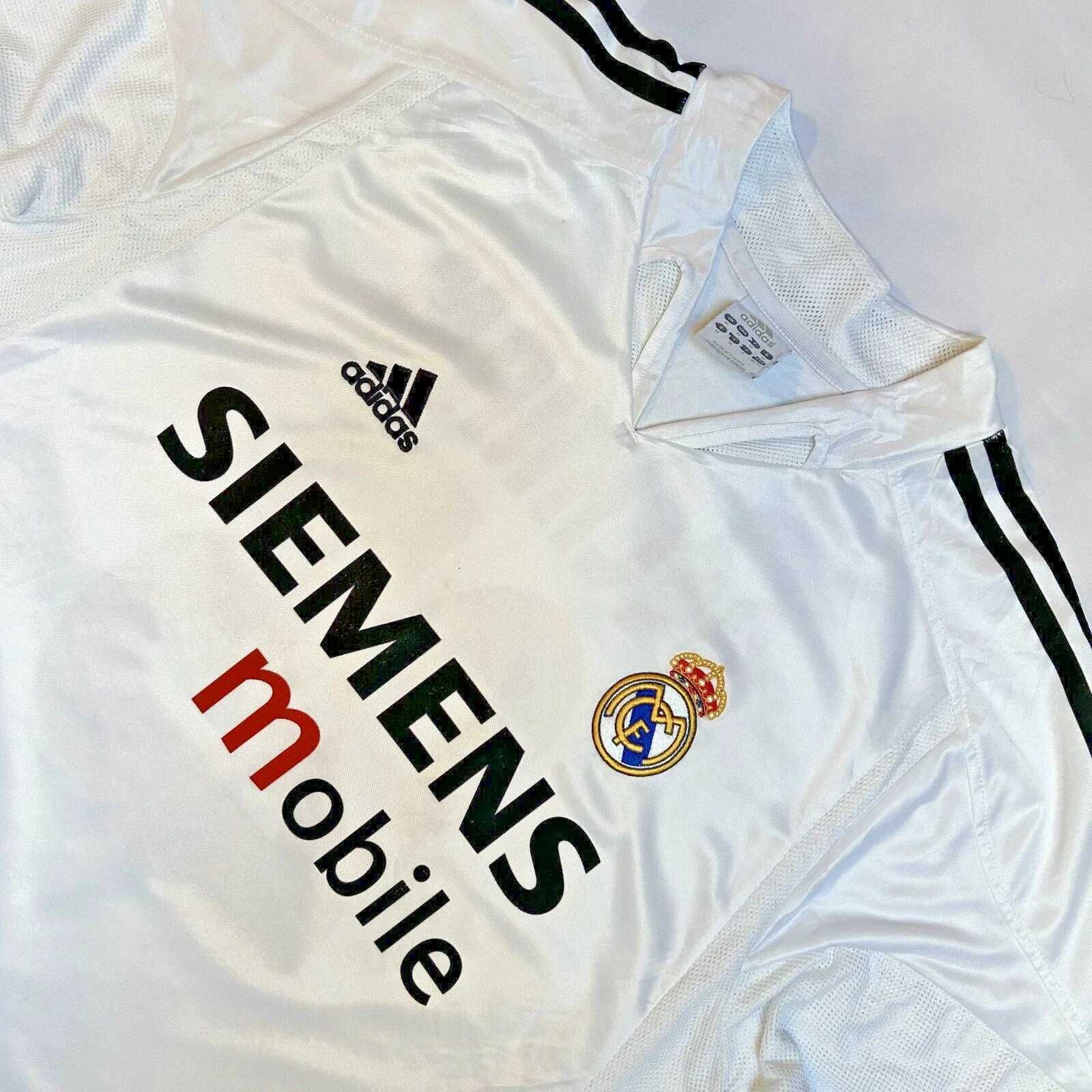 #23 Beckham Real Madrid 2004/2005 Home Football Adidas Jersey Size M