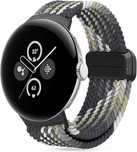 Opaską Pleciona do Google Pixel Watch 2 2023 / 2022 Pasek magnetyczny