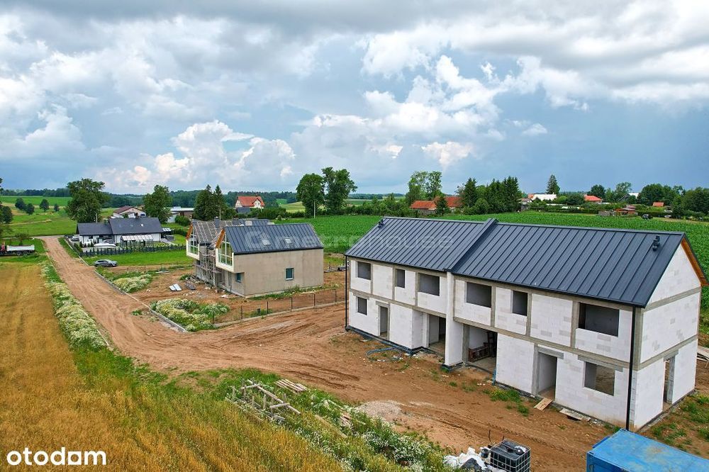 Nowoczesny bliźniak 124 m², Sedranki k. Olecka