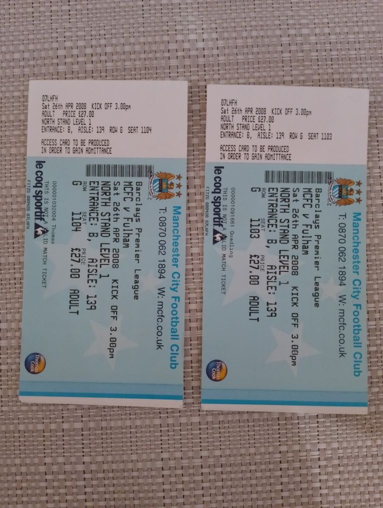 Bilety MCFC-Fulham