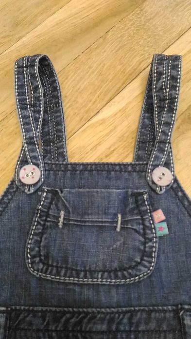 Spódniczka ogrodniczka jeans r. 62+ polska jakość