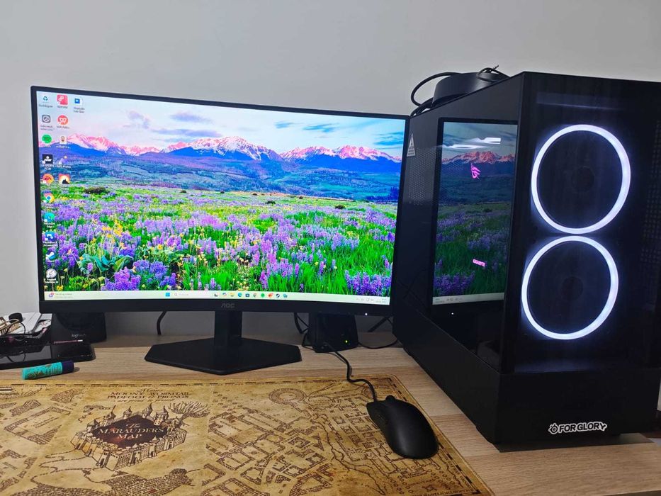 Super PC Gaming + Monitor AOC 244Hz como novos!