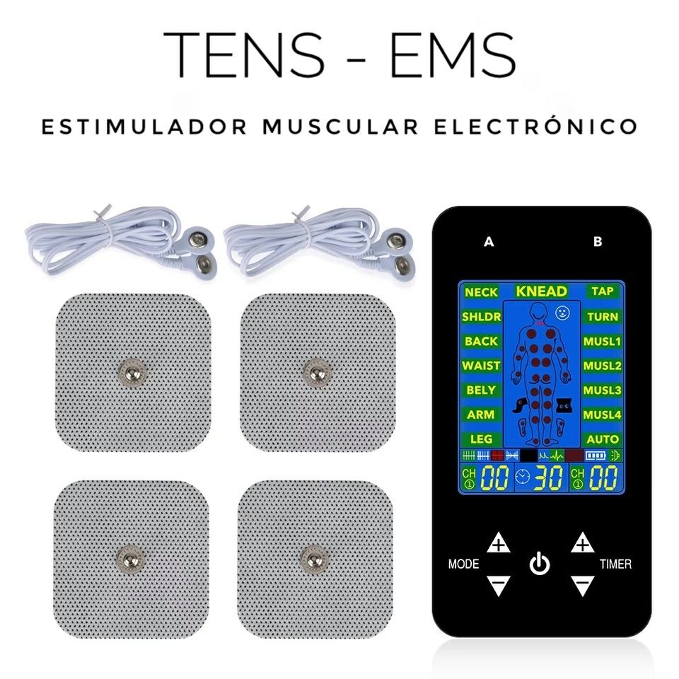 Electroestimulador TENS EMS e massagem