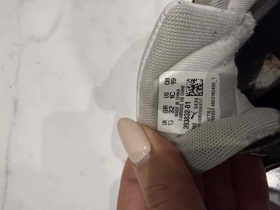 Демісезонні кросівки чобітки пума puma 19 см оригінал чорні