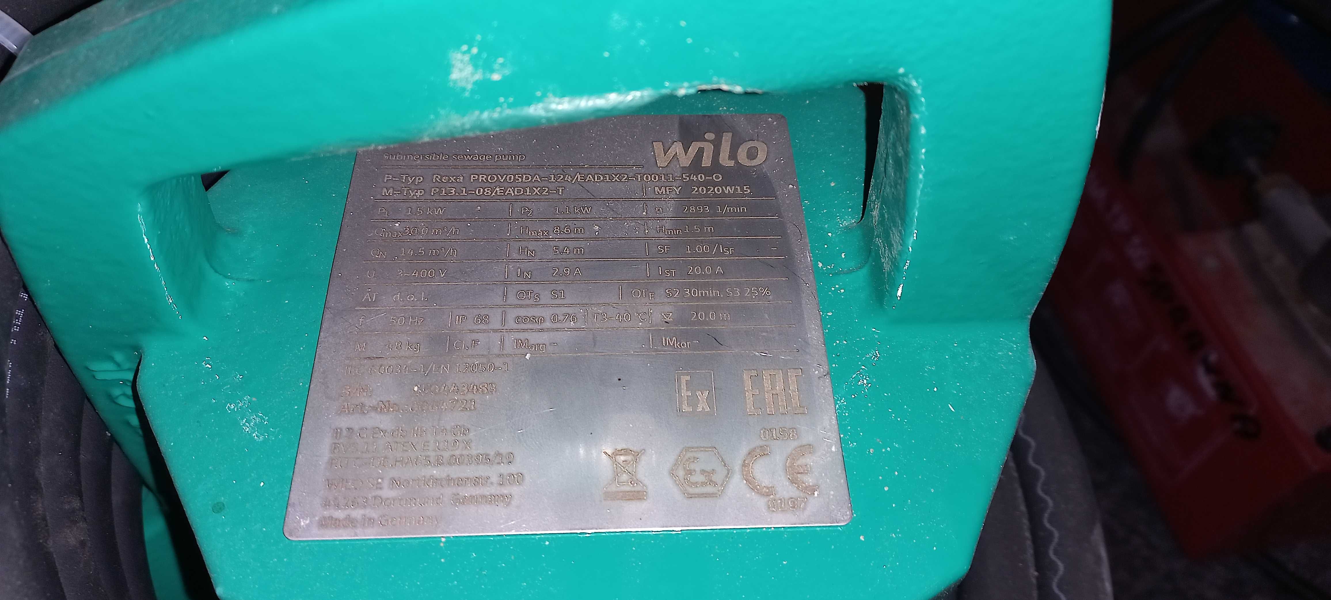Pompa zatapialna Wilo Rexa PRO