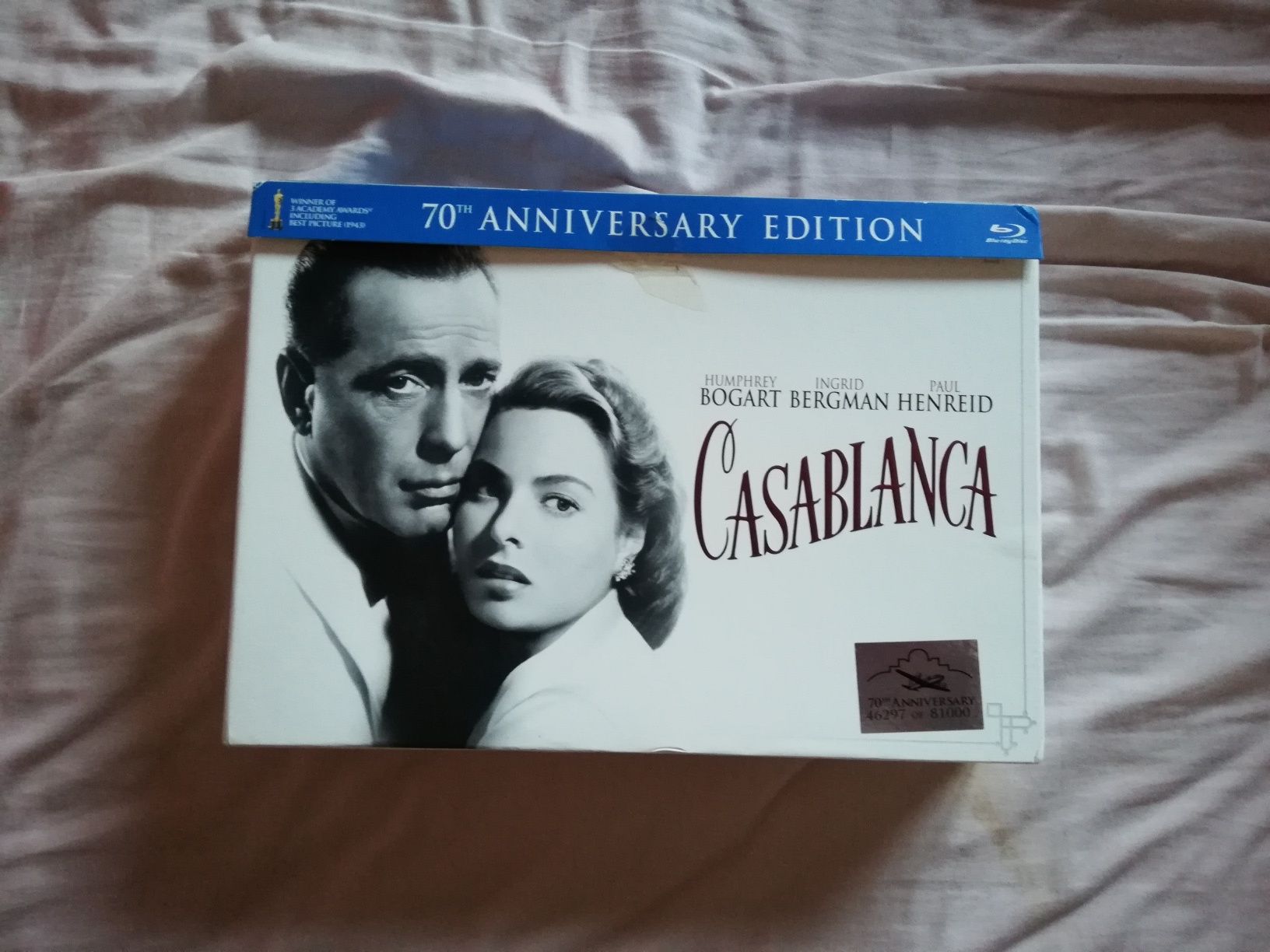 Edição limitada, Blu ray, do filme clássico "Casablanca" (portes gráti