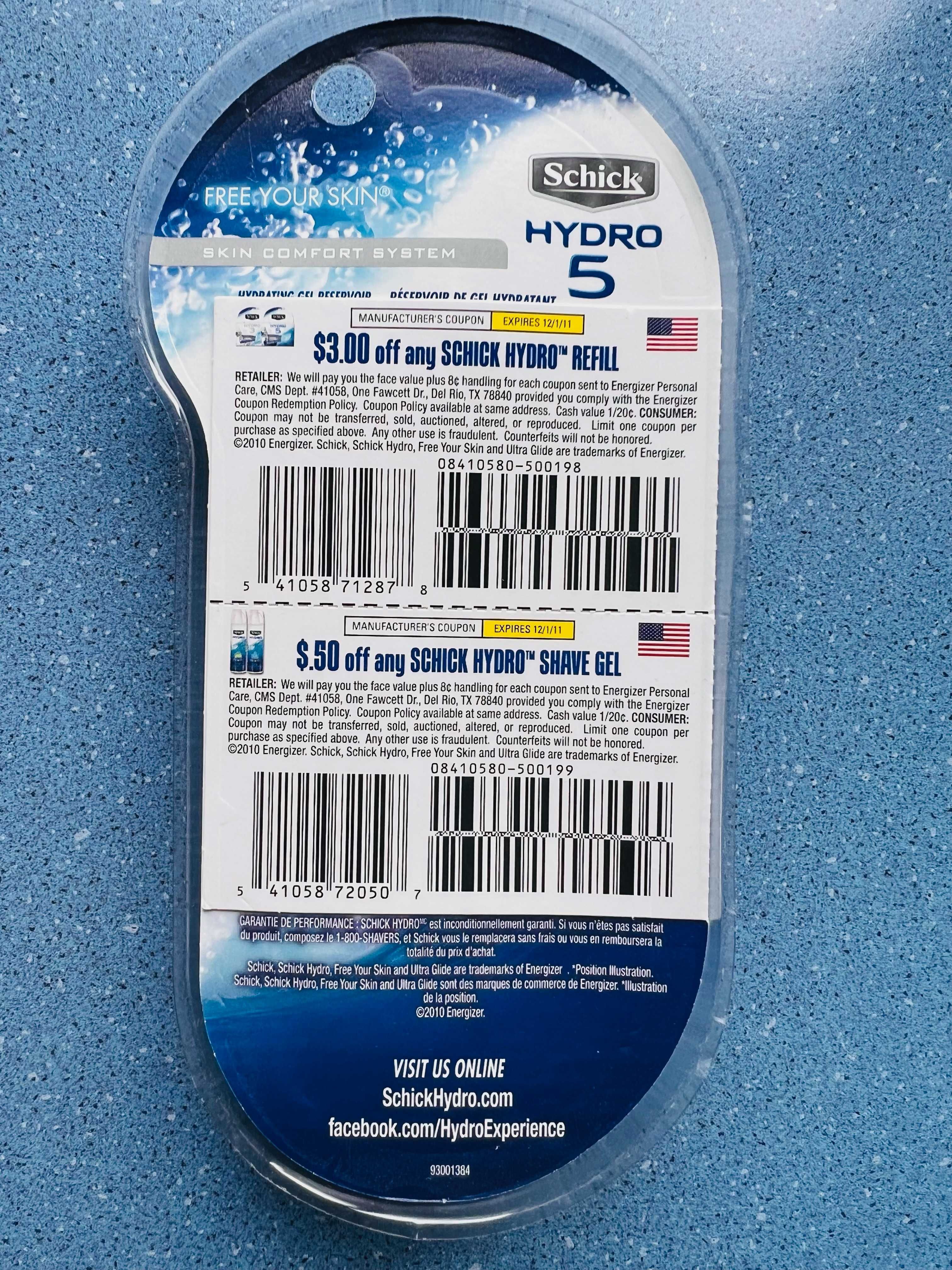 Schick Hydro 5 станок чоловічий для гоління