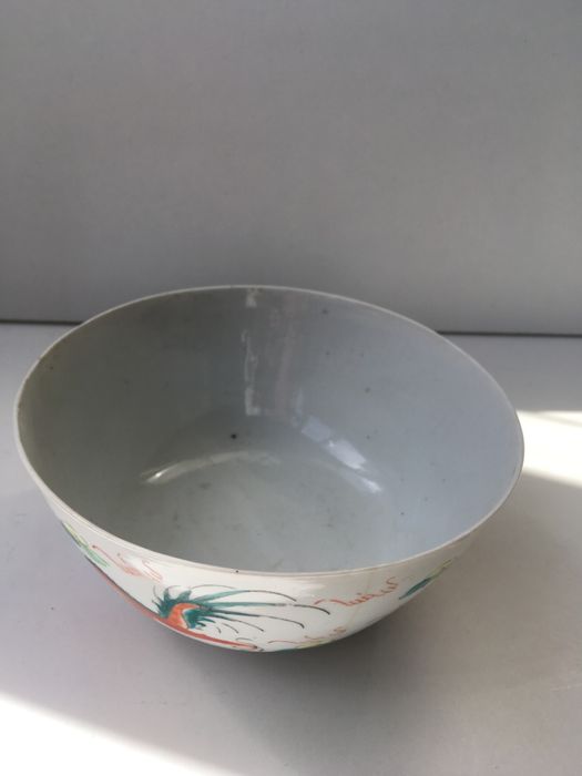 Taça chinesa porcelana, sec. XIX