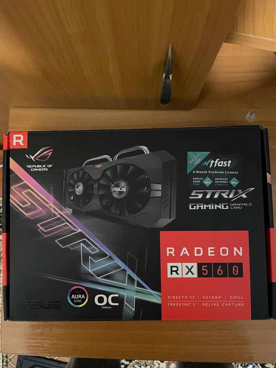 Asus PCI-Ex Radeon RX560 ROG Strax OC 4GB GDDR5