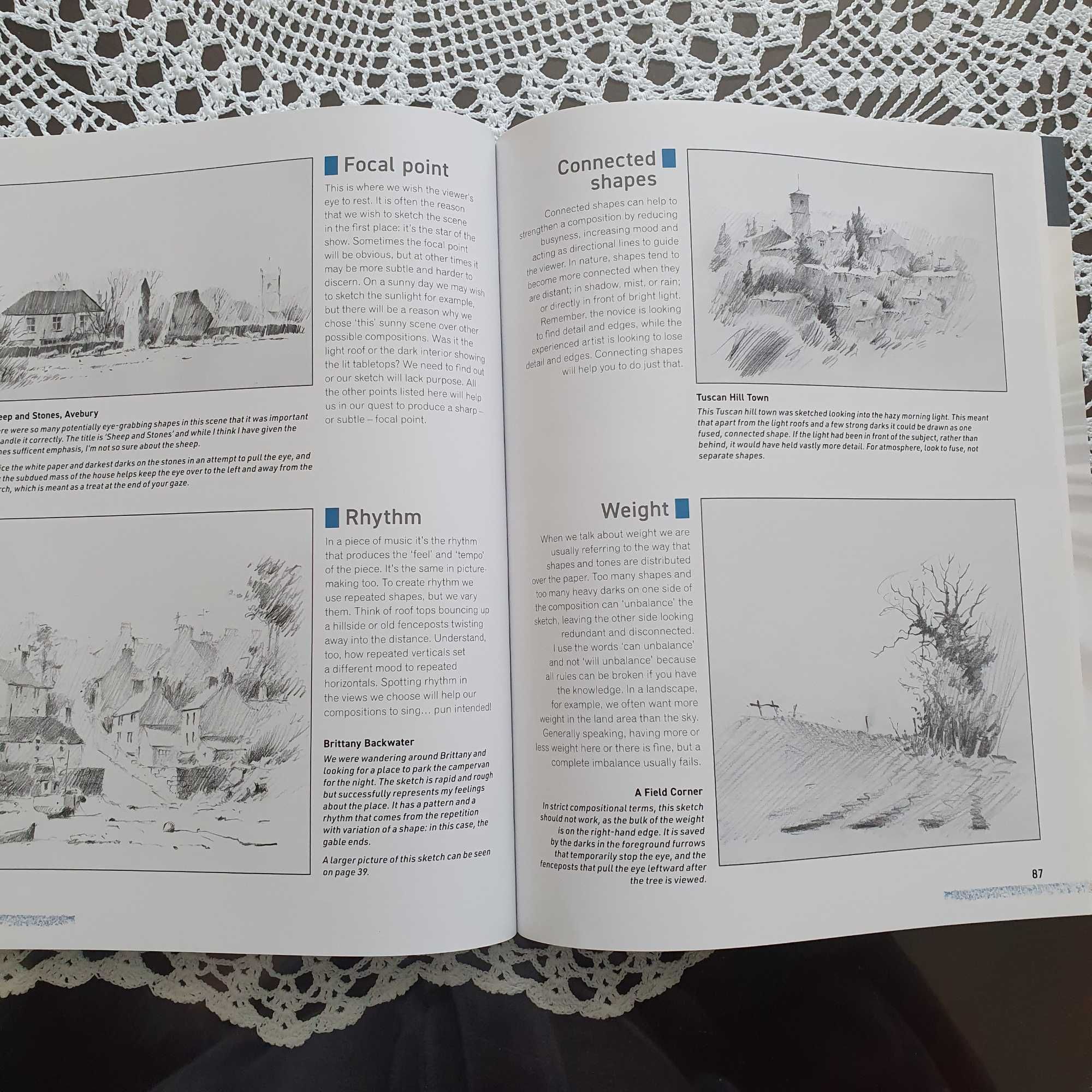 Sketching for Absolute Beginner P. Cronin podręcznik do nauki rysunku