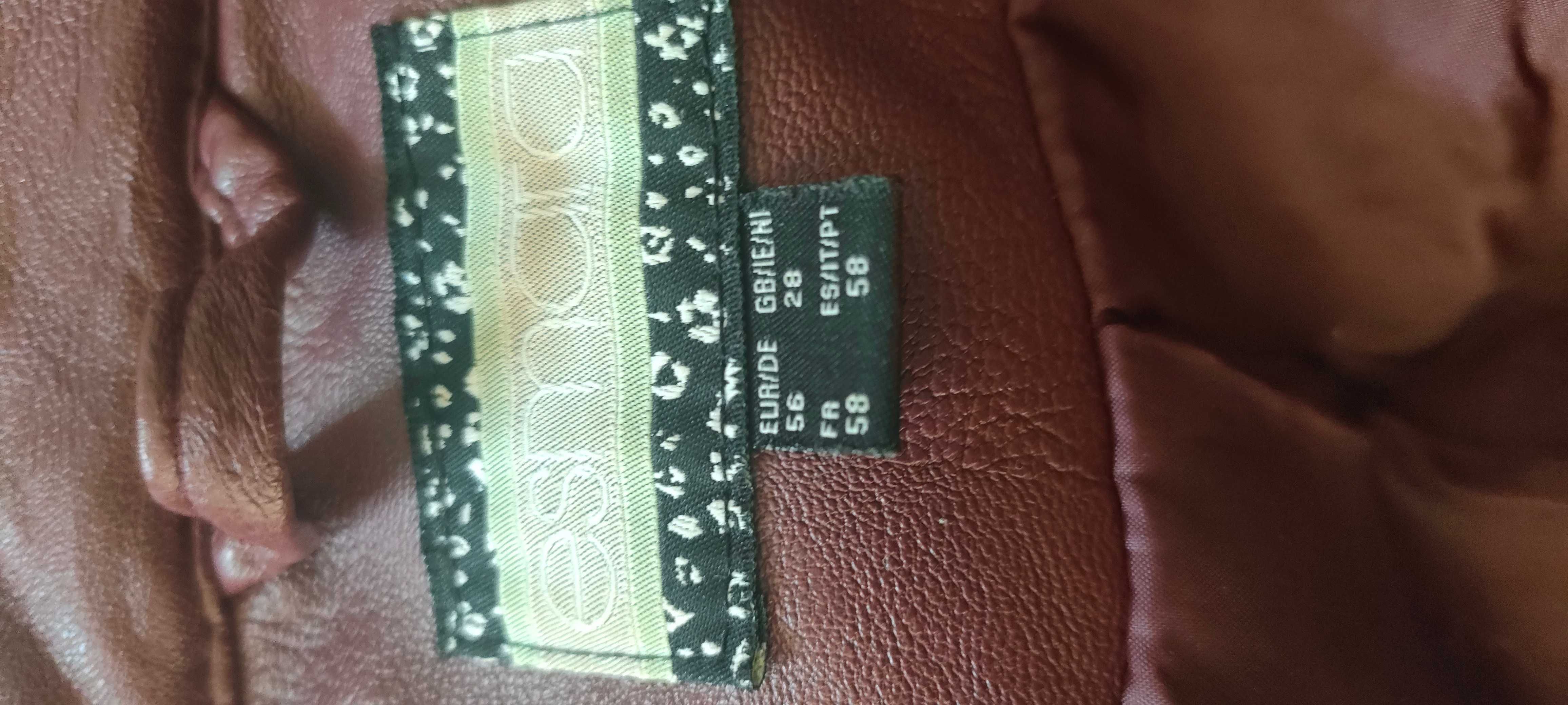 Kurtka ramoneska z eko skóry r.56