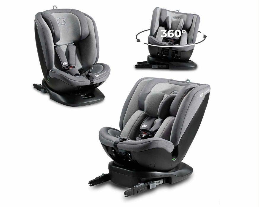 Fotelik obrotowy Kinderkraft Xpedition 2 i-Size 40-150cm 0-36kg Szary