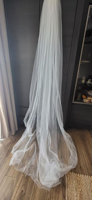 Welon długi mgiełka 250 cm , kolor ecru 
WELON DŁUGI MGIEŁKA 250CM ecr