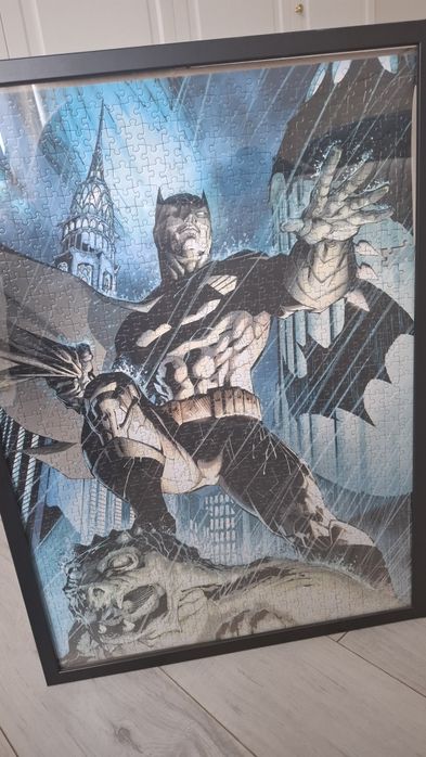 Obraz Batman w Ramka czarna IKEA Fiskbo 50x70