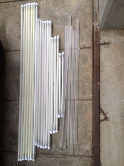 Fluorescentes calhas com lampada