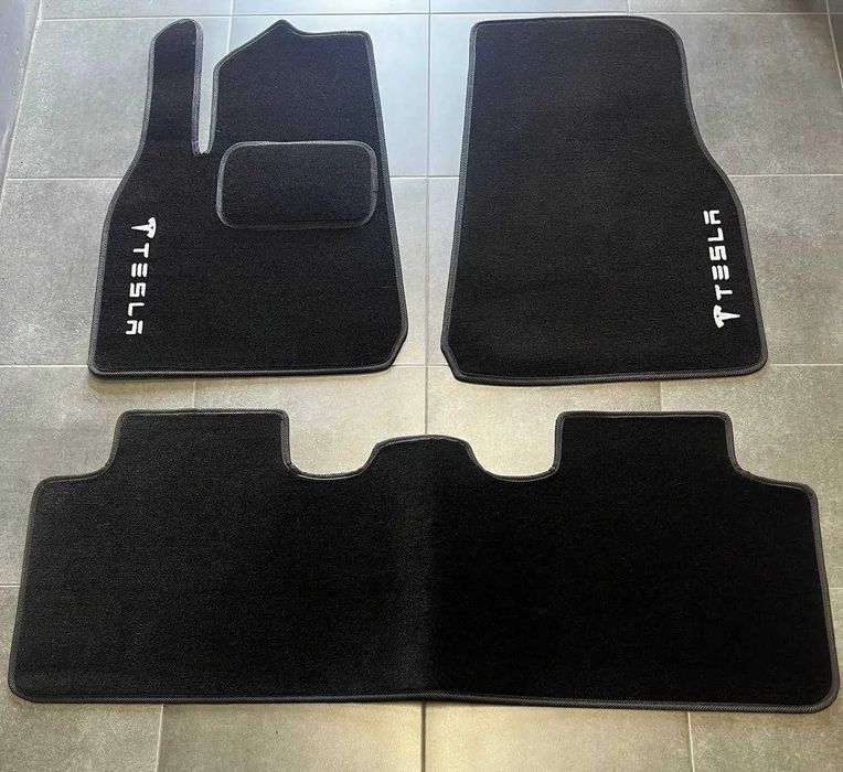 Ворсові коврики для Тесли\ Model X\ Y\ S\  Model 3\ поліки\ текстиль