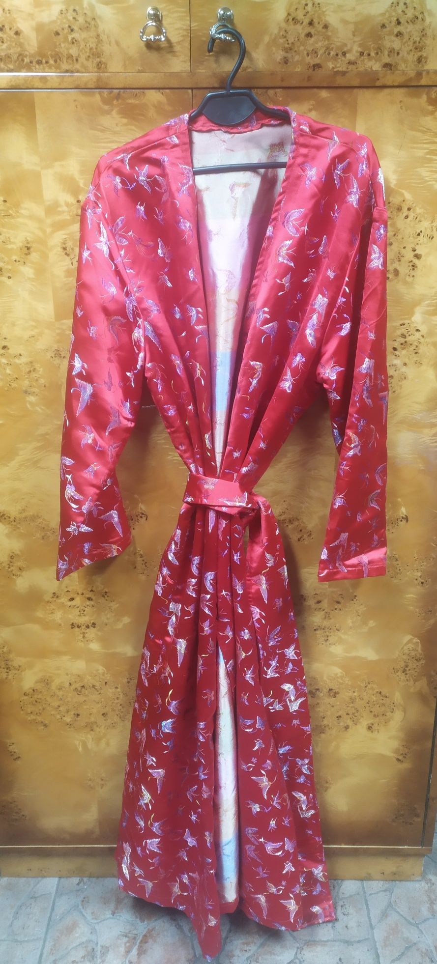 Szlafrok atlasowy satynowy kimono M-L / S XL XXL