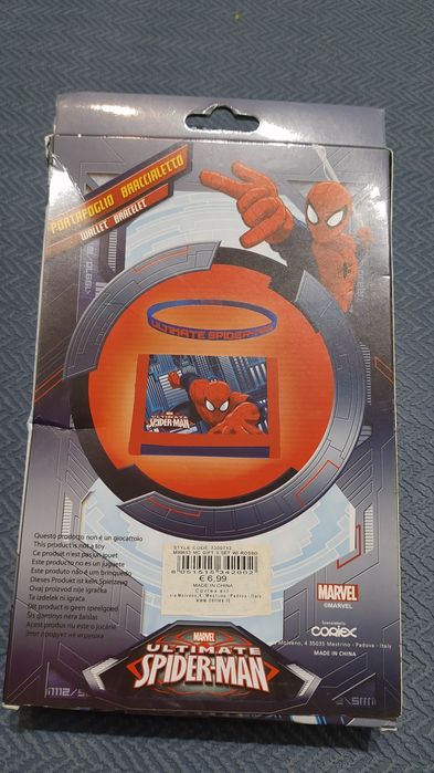 Nowy zestaw portfelik i opaska na rękę Spiderman