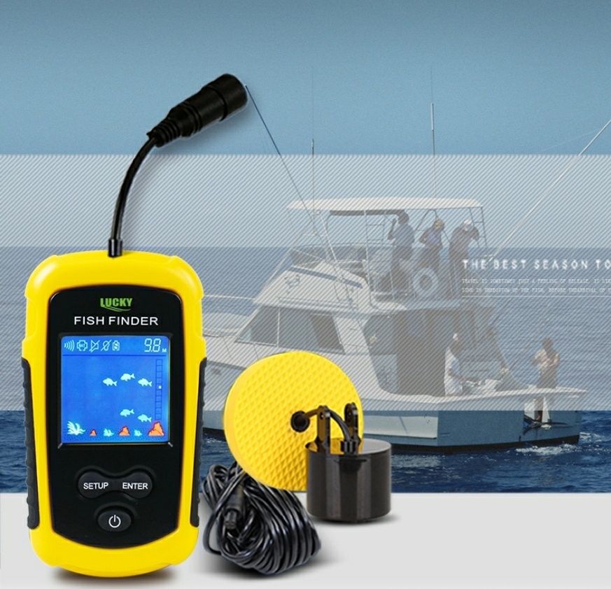localizador Peixe Sonda portátil para pesca informação profundidade