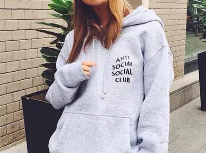 Мужские худи ASSC Antisocial social club  унисекс кофта Толстовка