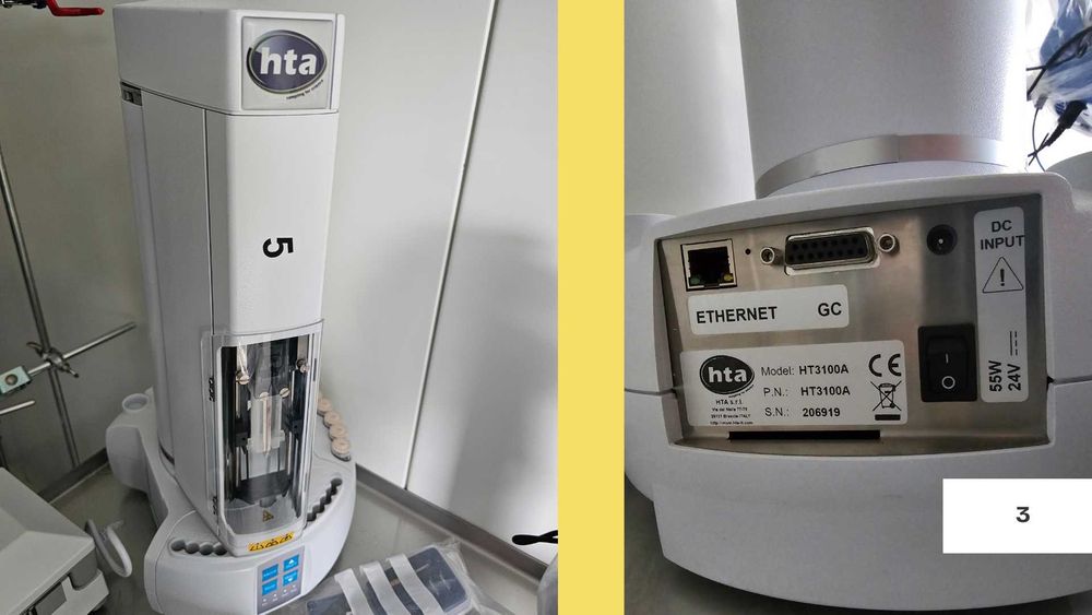 Dozownik PTV, detektor FID oraz autosampler HTA Italy