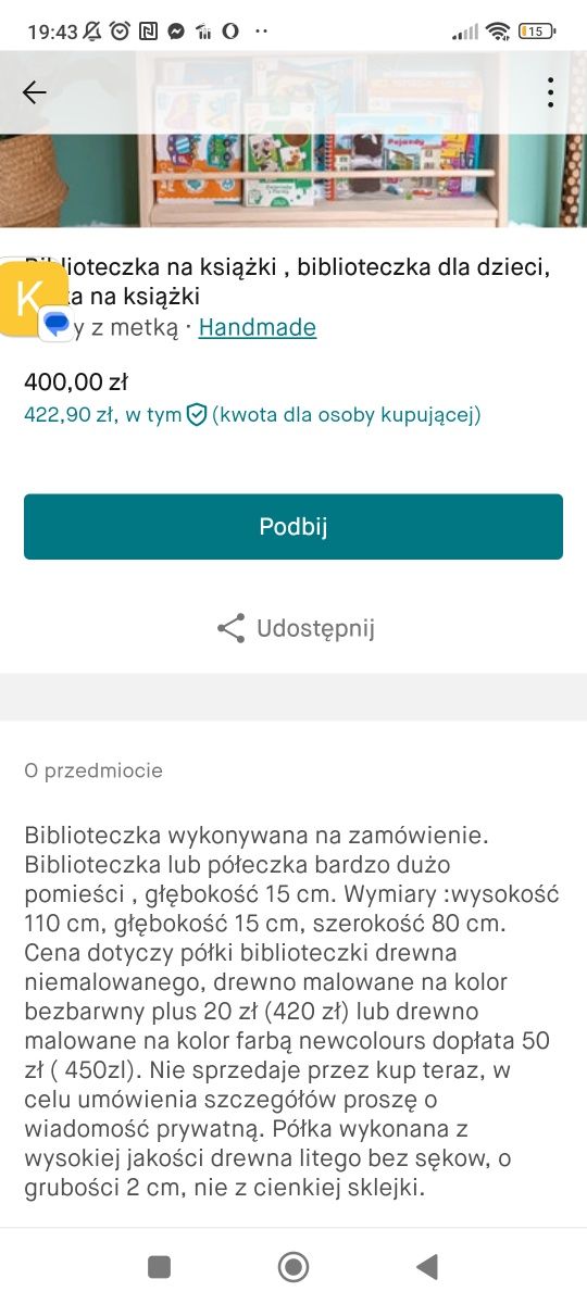 Biblioteczka na książki biblioteczka dla dzieci montessori